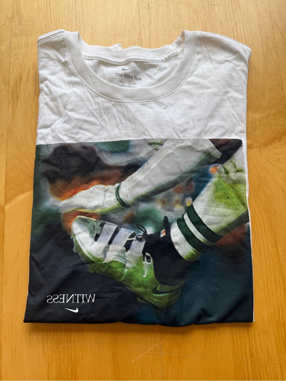 Nike Witness Basketball Photo Graphic T-Shirt White Men’s XXL NWT